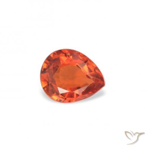 9,17 ctw natürlicher Mittelorange Saphir, Birnenform, VS