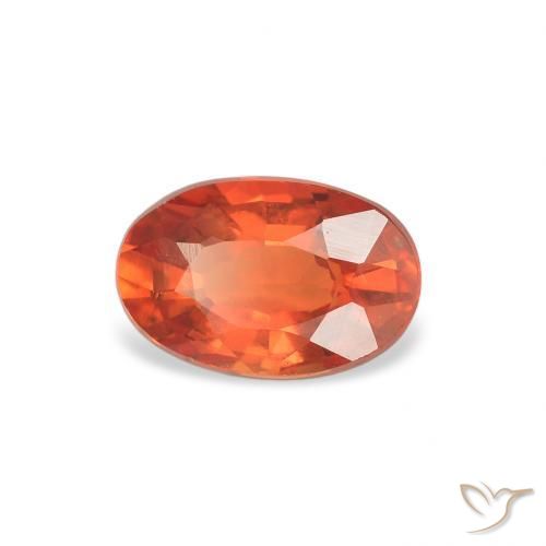 9,17 ctw natürlicher Feuerorange Saphir, Oval, VS