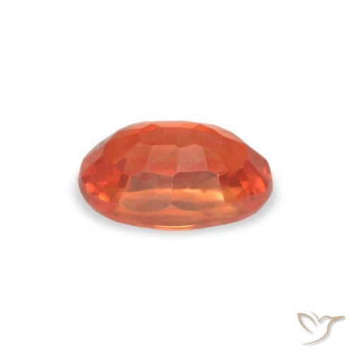 9,17 ctw natürlicher Feuerorange Saphir, Oval, VS