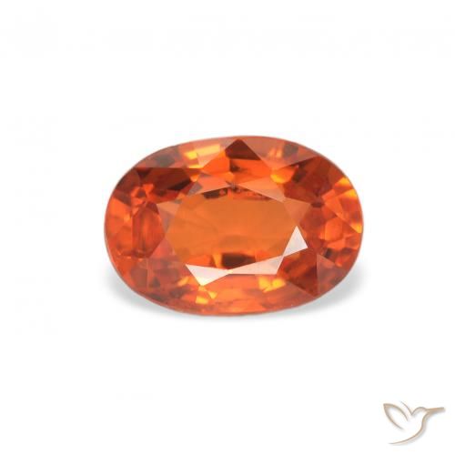 0.73ct Natürlicher Feuerorange Saphir, Oval, VS
