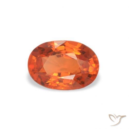 9,17 ctw natürlicher Feuerorange Saphir, Oval, VS