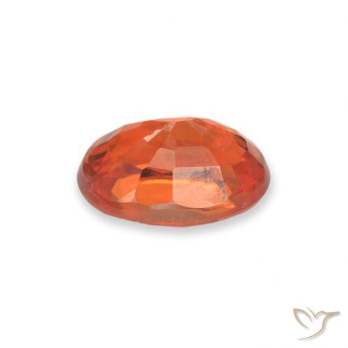 9,17 ctw natürlicher Feuerorange Saphir, Oval, VS