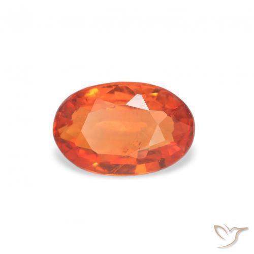 9,17 ctw natürlicher Mittelorange Saphir, Oval, VS