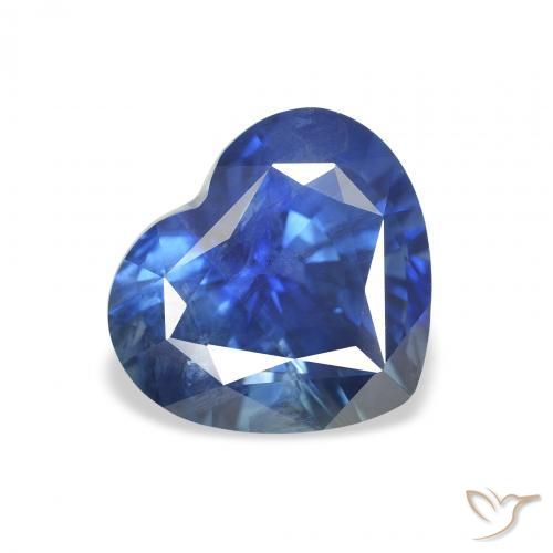 3.33ct Natürlicher Navy blau Saphir, Herz, VS