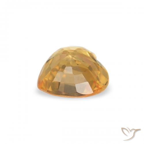 9,17 ctw natürlicher Hellorange-Gold Saphir, Herz, VVS