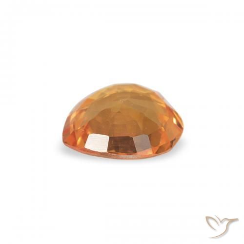 9,17 ctw natürlicher hellorange Saphir, Herz, VVS