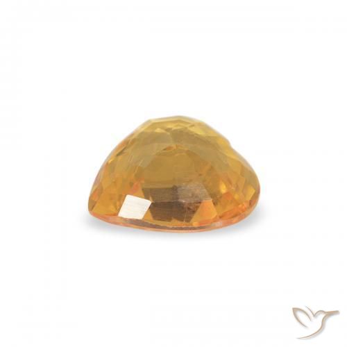 9,17 ctw natürlicher hellorange Saphir, Herz, VVS