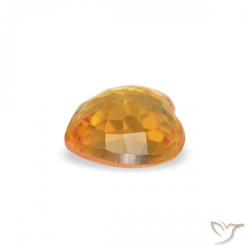 9,17 ctw natürlicher Dunkelorange-Gold Saphir, Herz, VVS