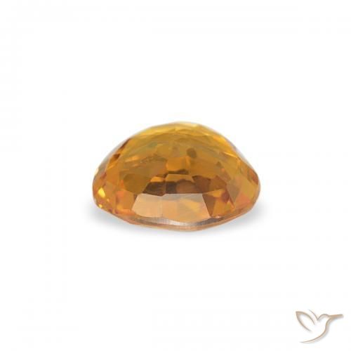 9,17 ctw natürlicher Tiefes Orange-Gold Saphir, Herz, VVS