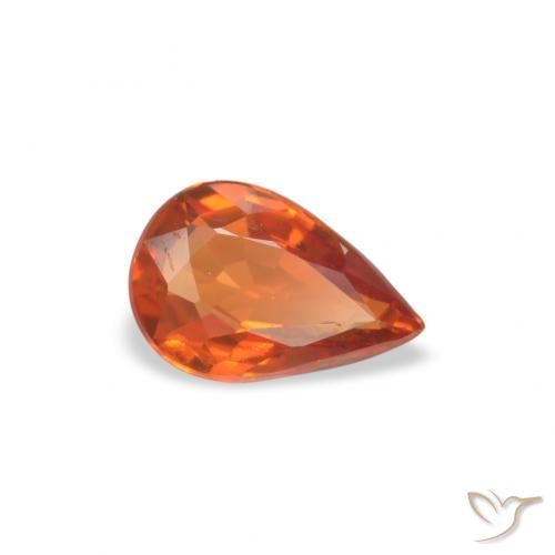 9,17 ctw natürlicher Feuerorange Saphir, Birnenform, VVS-VS