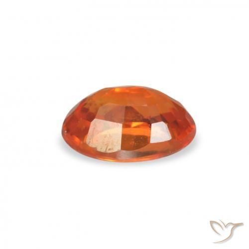 9,17 ctw natürlicher Feuerorange Saphir, Oval, VVS-VS