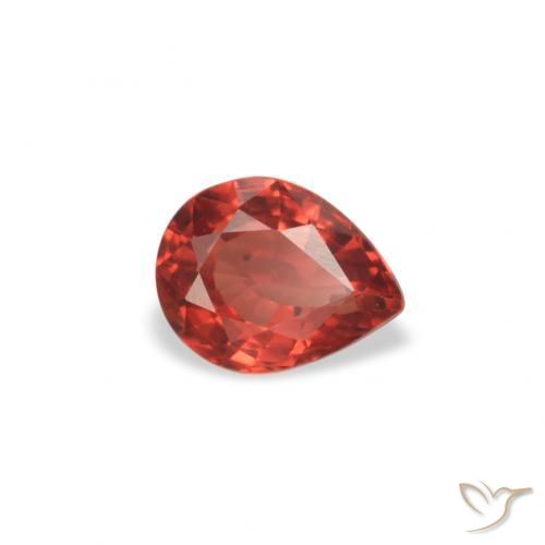 9,17 ctw natürlicher Leuchtendes Purpurrot Saphir, Birnenform, VVS-VS