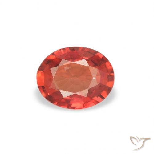 0.33ct Natürlicher Intensives Rot Saphir, Oval, VVS
