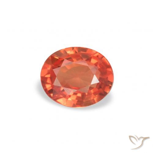 0.33ct Natürlicher Leuchtendes Purpurrot Saphir, Oval, VVS
