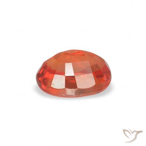 9,17 ctw natürlicher rötlich-orange Saphir, Oval, VVS