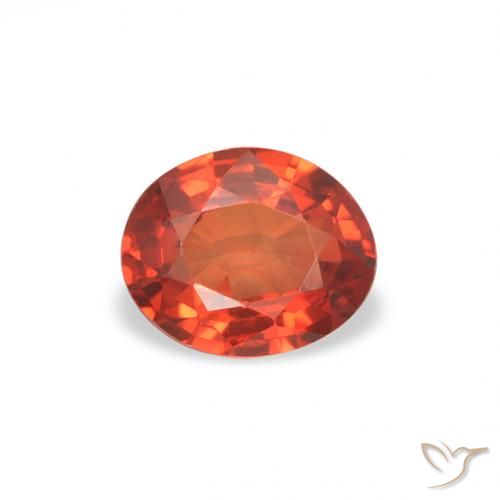 0.41ct Natürlicher Leuchtendes Purpurrot Saphir, Oval, VS