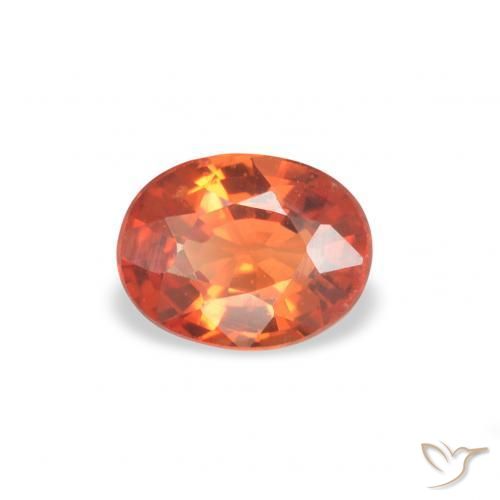 9,17 ctw natürlicher Amber Orange Saphir, Oval, VS