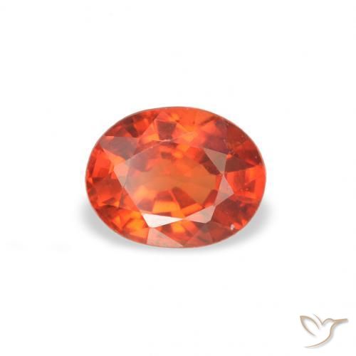 9,17 ctw natürlicher Feuerorange Saphir, Oval, VS