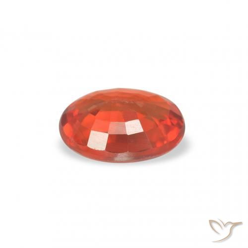 9,17 ctw natürlicher rötlich-orange Saphir, Oval, VS