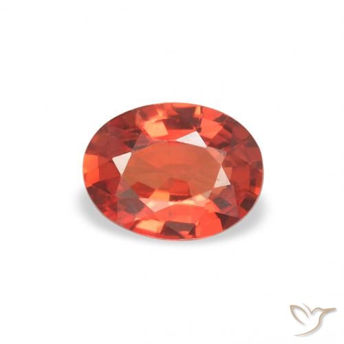 0.36ct Natürlicher Intensives Rot Saphir, Oval, VS