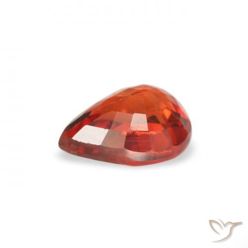 9,17 ctw natürlicher tieforange Saphir, Birnenform, VS