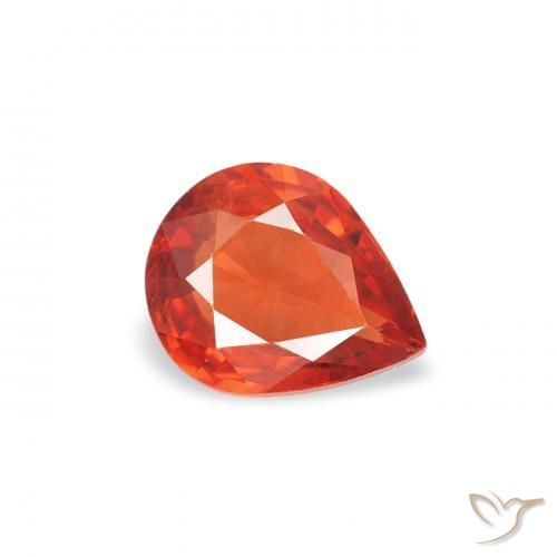 9,17 ctw natürlicher Feuerorange Saphir, Birnenform, VS