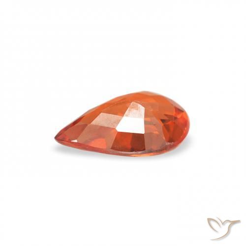 9,17 ctw natürlicher rötlich-orange Saphir, Birnenform, VS