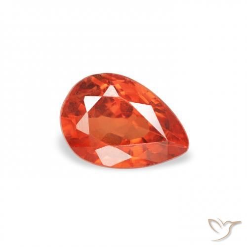 9,17 ctw natürlicher Feuerorange Saphir, Birnenform, VS