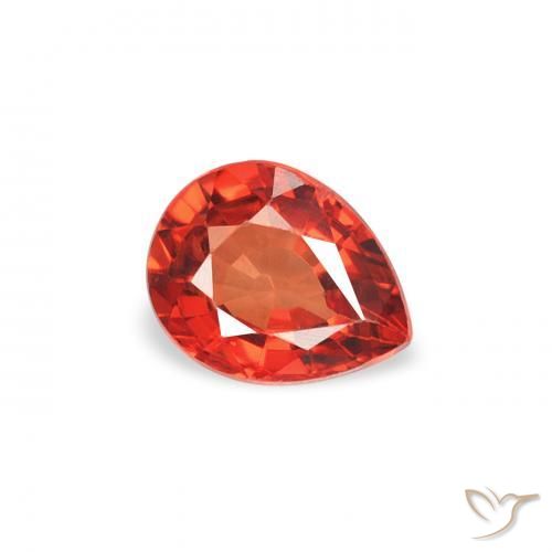 9,17 ctw natürlicher Mittelorange Saphir, Birnenform, VS