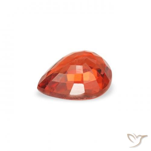 9,17 ctw natürlicher Amber Orange Saphir, Birnenform, VS