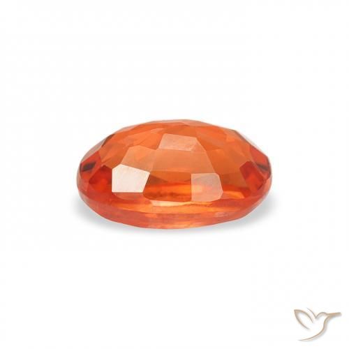 9,17 ctw natürlicher rötlich-orange Saphir, Oval, VS