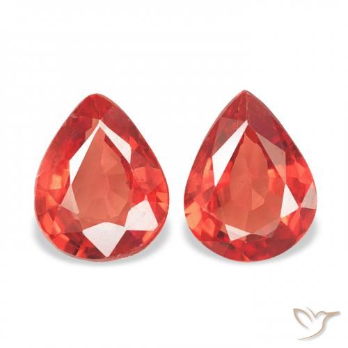 0.81ctw Natürlicher Leuchtendes Purpurrot Saphir, Birnenform, VVS-VS