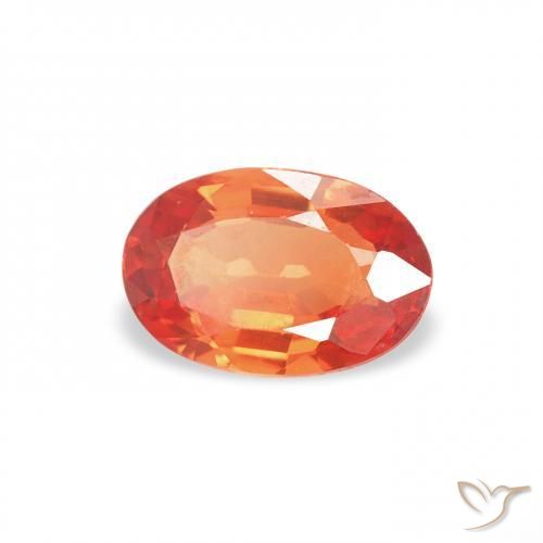 9,17 ctw natürlicher Feuerorange Saphir, Oval, VS