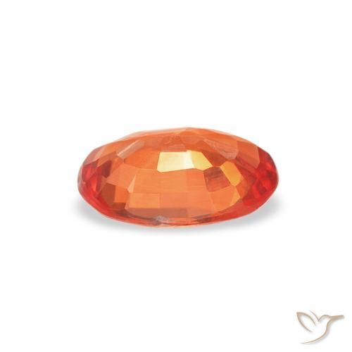 9,17 ctw natürlicher Feuerorange Saphir, Oval, VS
