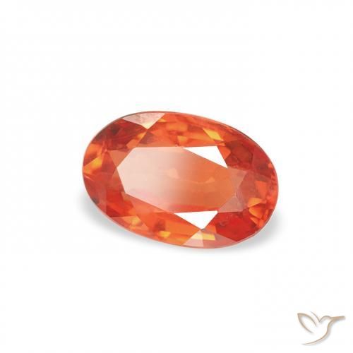 9,17 ctw natürlicher Mittelorange Saphir, Oval, VS