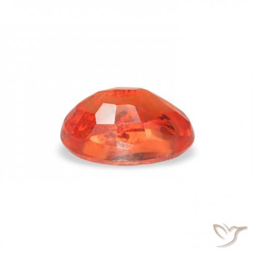 9,17 ctw natürlicher rötlich-orange Saphir, Oval, VS