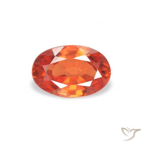 0.61ct Natürlicher Leuchtendes Purpurrot Saphir, Oval, VS