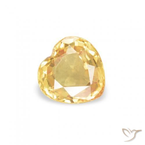 9,17 ctw natürlicher Golden Saphir, Herz, VVS