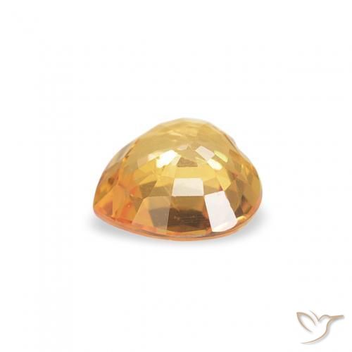 9,17 ctw natürlicher Medium Light-Orange Saphir, Herz, VVS