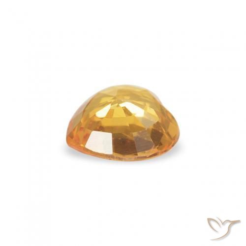 9,17 ctw natürlicher Medium Dark-Golden Saphir, Herz, VVS