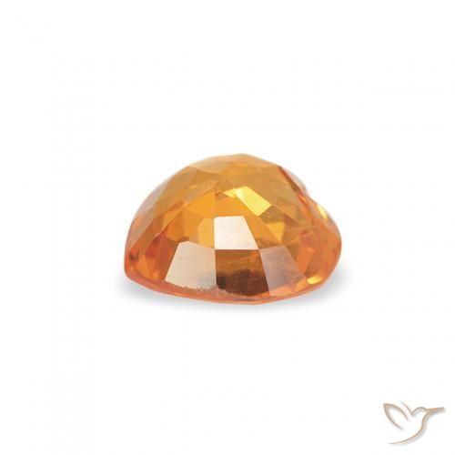 9,17 ctw natürlicher Mittelorange Saphir, Herz, VVS