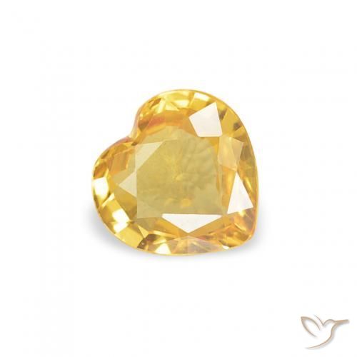 9,17 ctw natürlicher Golden Saphir, Herz, VVS