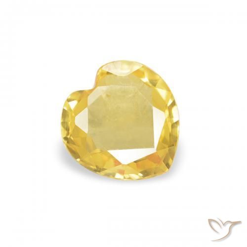 9,17 ctw natürlicher gold-orange Saphir, Herz, VVS