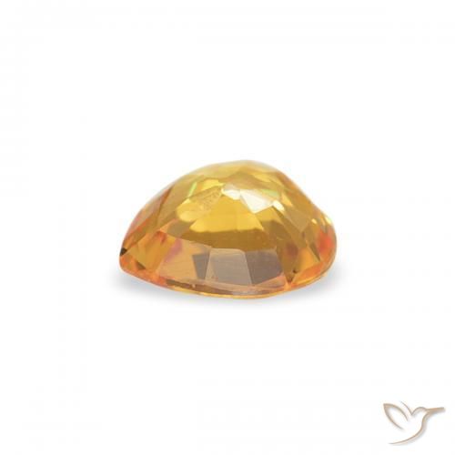 9,17 ctw natürlicher Mittelgold Saphir, Herz, VVS