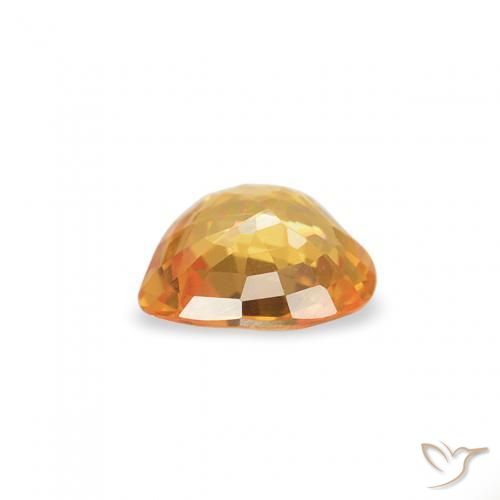9,17 ctw natürlicher Honig-orange Saphir, Herz, VVS