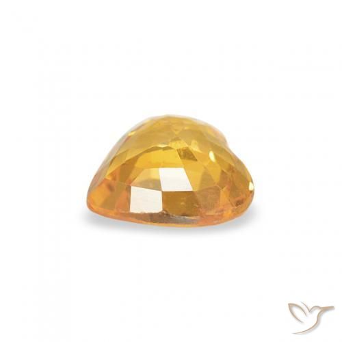 9,17 ctw natürlicher Orange-Gold Saphir, Herz, VS