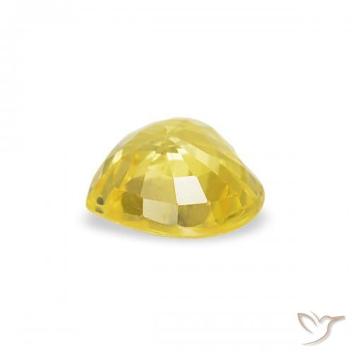 9,17 ctw natürlicher Medium Light-Yellow Saphir, Herz, VS