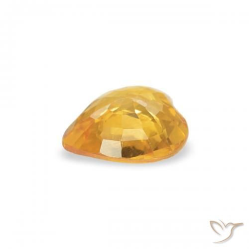 9,17 ctw natürlicher Mittleres Gold Saphir, Herz, VS