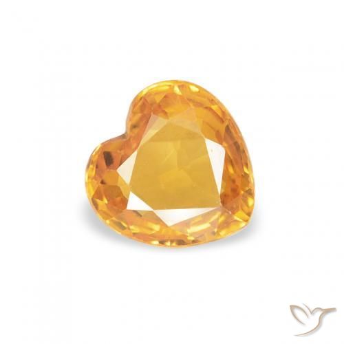 9,17 ctw natürlicher Mittelorange Saphir, Herz, VS