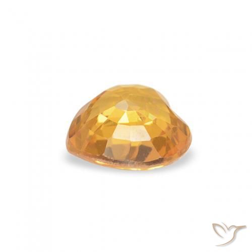 9,17 ctw natürlicher Mittelorange Saphir, Herz, VS